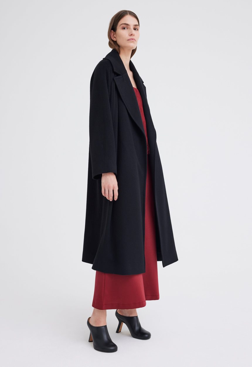 Jac + Jack Elite Cashmere Coat - Black